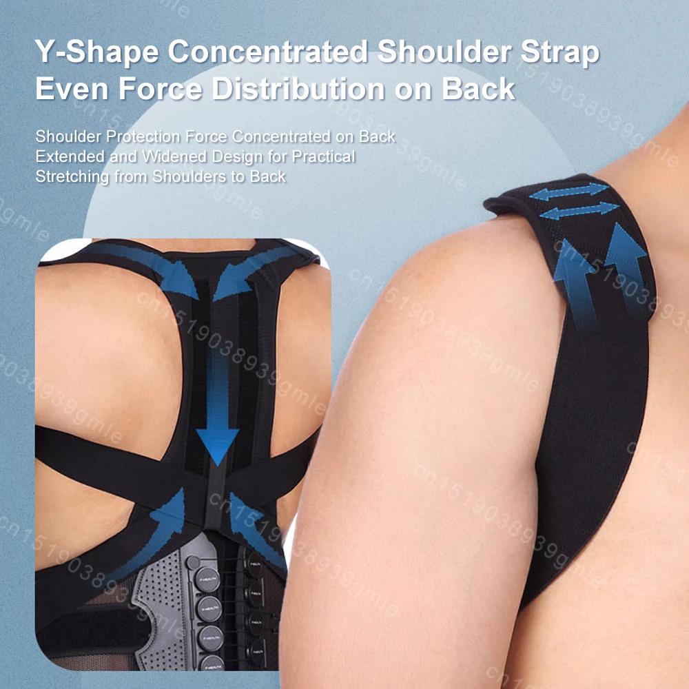 Hunchback Correction Belt Magnetic Spine Support Belt Back Posture Stretcher Body Corrector Back ﻿Upper and Lower Pain Relief