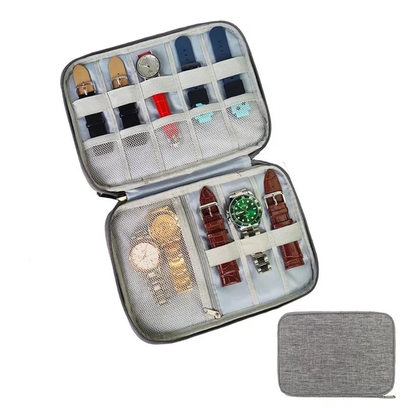 Portable Watch Band Storage Case Waterproof Travel Organizer Bag