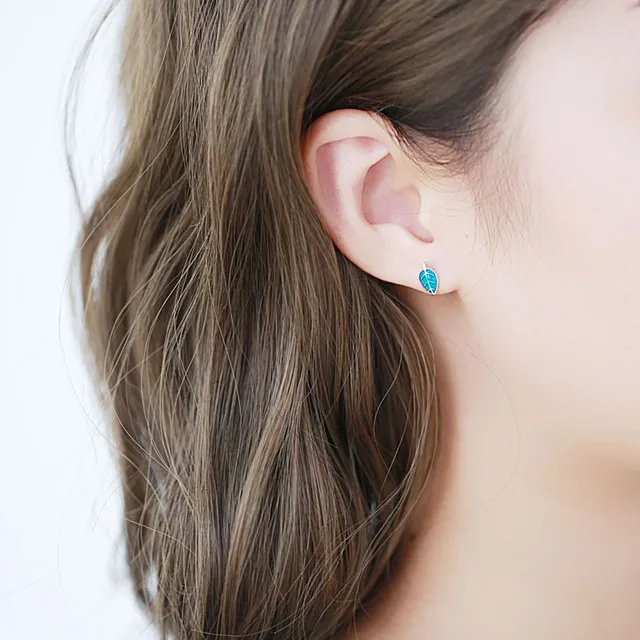 グリーン スタッドイヤリング レディース ガールズ アート ラウンド スクエア ボタン イヤリング ブライダル ブライズメイド ウェディング用 亜鉛 適用なし 聖パトリックの日のイヤリング | 2D アクリル ダングル イヤリング