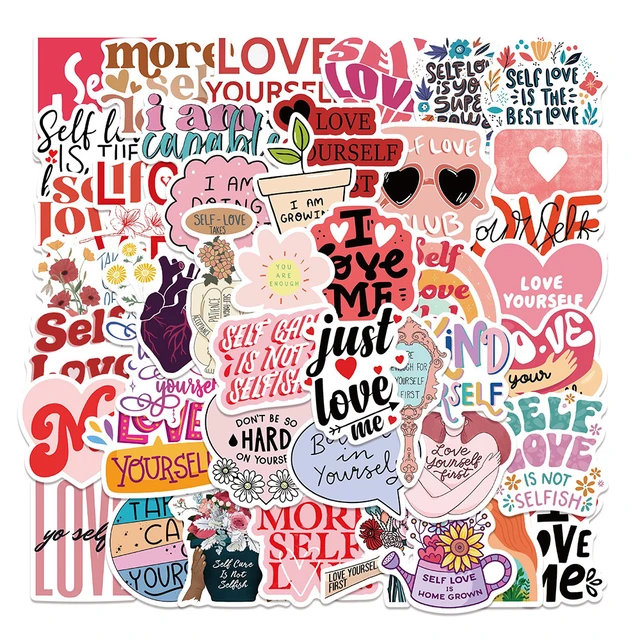 10/30/50PCS Inspirational Text Positive Stickers DIY Diary Phone Laptop  Luggage Skateboard Graffiti Decals Fun