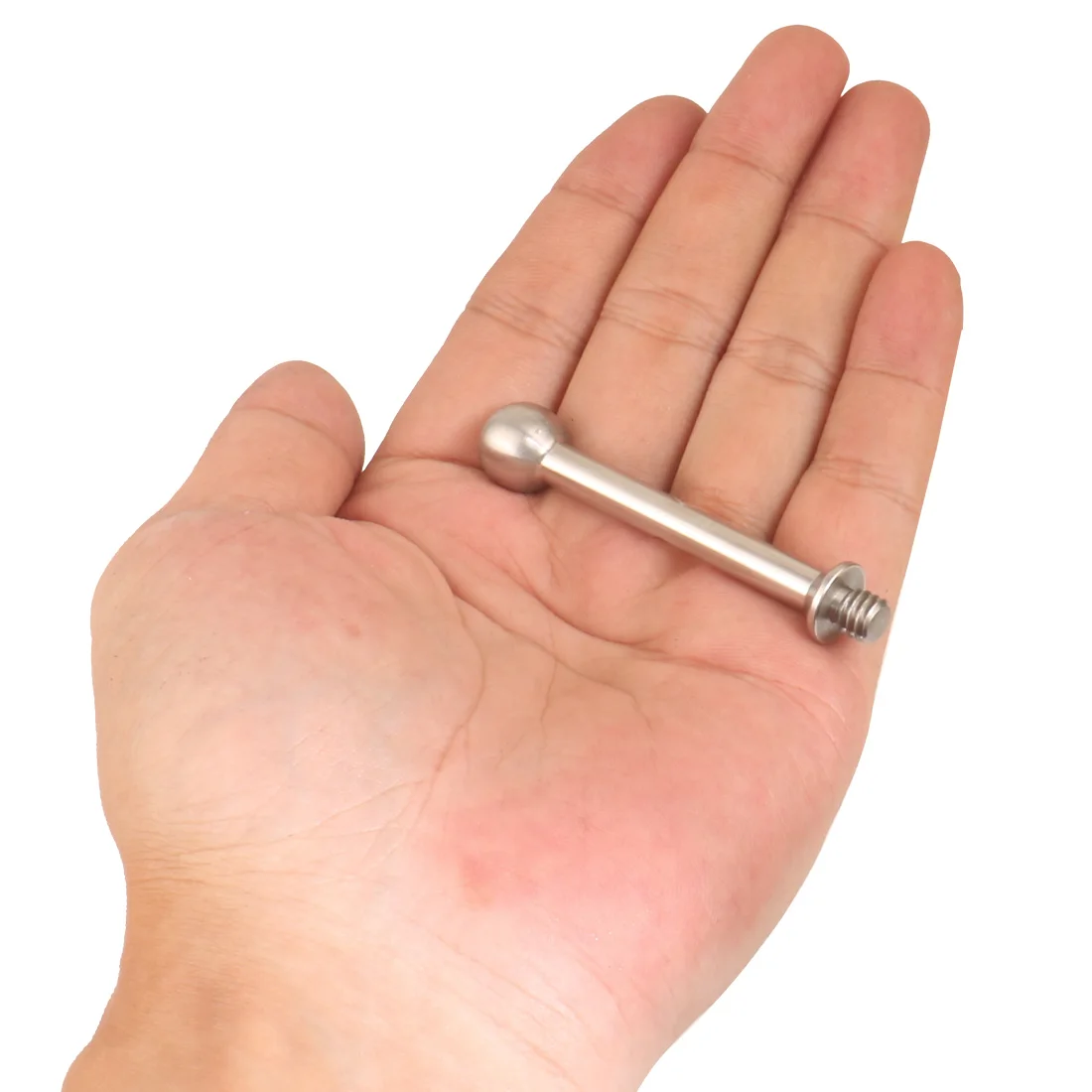 304 Stainless Steel D12mm Ballhead for Tripod Magic Arm to Ball 1/4" Male Female Screw Adapter for Camera Cage Monitor LED Light