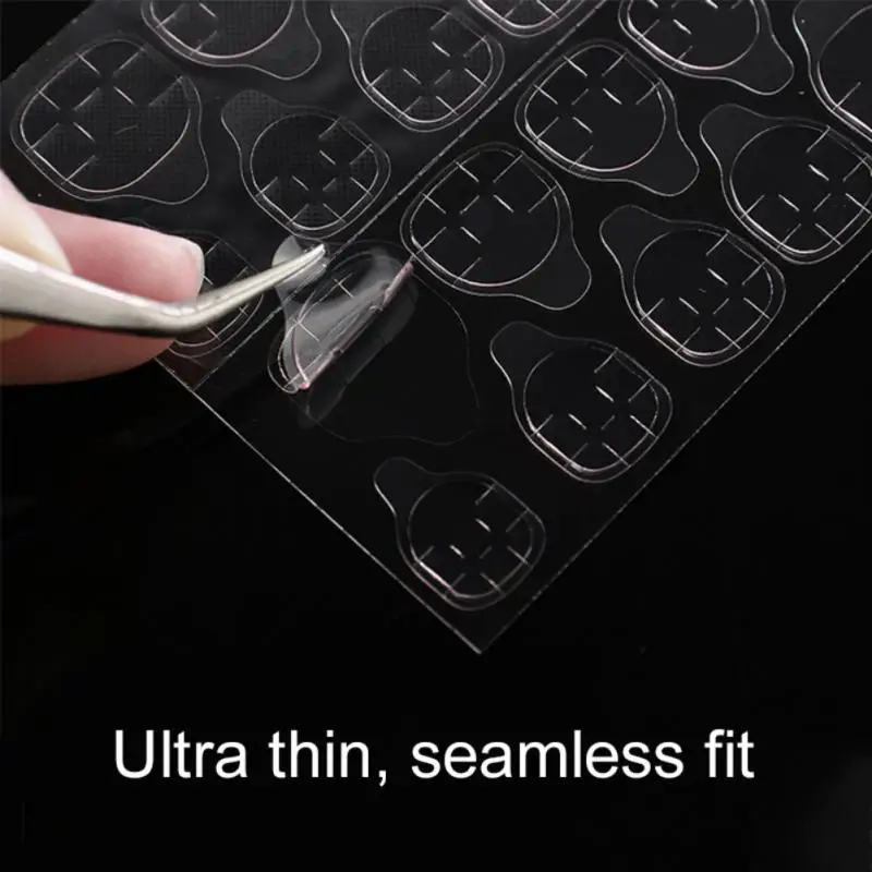 

120pcs Double-Sided Nail Adhesive Stickers Waterproof Breathable Transparent False Nail Glue Sticker Jelly Nail Tips DIY Tool