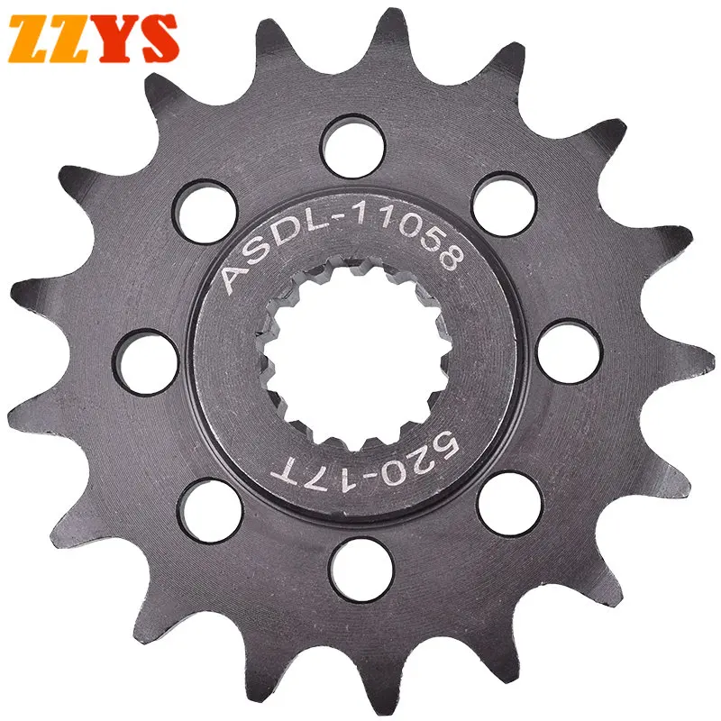 

520 15T 16T 17T 15 16 Tooth Front Sprocket Gear Wheel Cam For KTM 790 Duke L 2018-2019 2020 890 Duke 2021 2022 890 Duke GP 2022