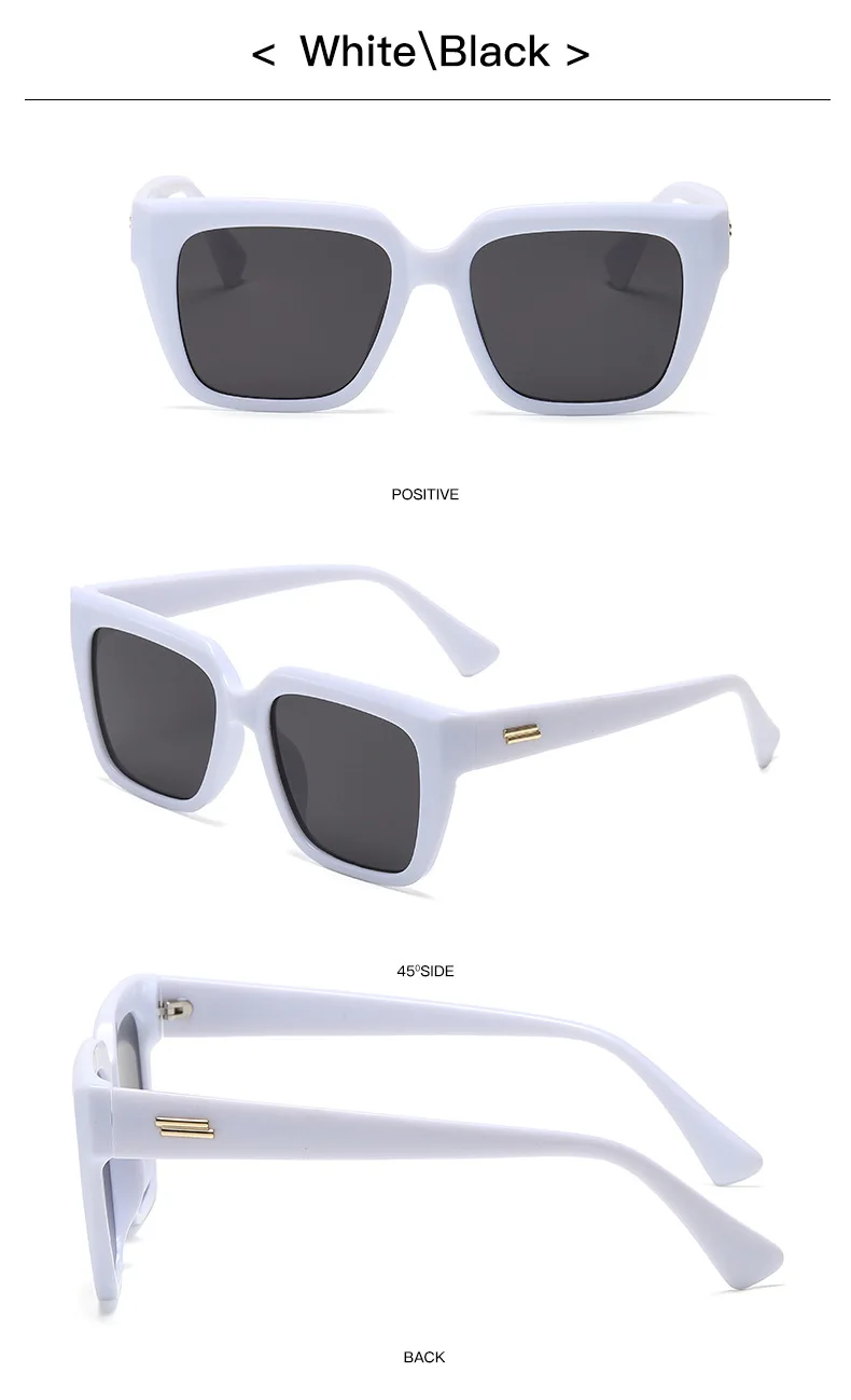 Fashion Square Sunglasses Women Men 2022 Trendy Oversized Designer Sun Glasses Vintage Shade UV400 Blocking Outdoor De_voghion.com