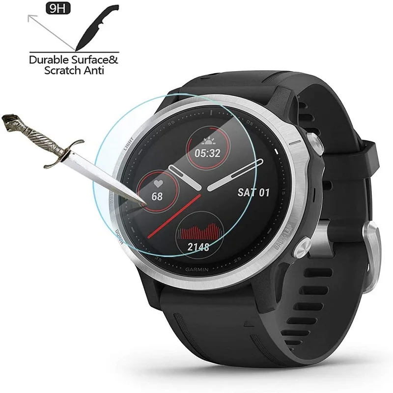 5 Stuks Smart Watch Screen Protector Voor Garmin Epix Gen 2 / Epix Pro Gen 2 47Mm 51Mm Gehard Glas Anti-Kras Beschermende Film