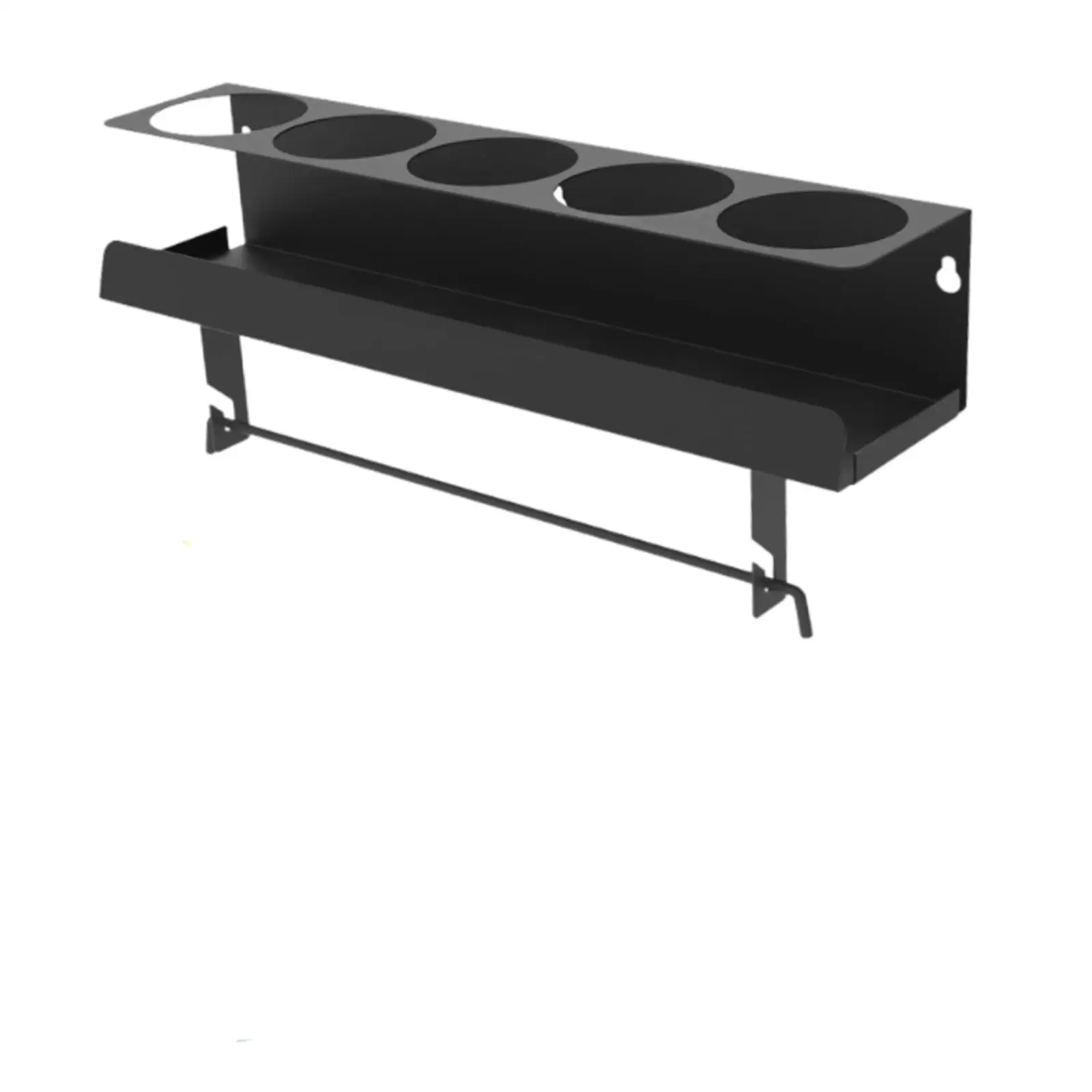 thumbnail image 2 of Steel Spray Can Holder - Wall-Mounted Organizer Rack For 5 Aerosol Cans Garage Storage 2 of 13