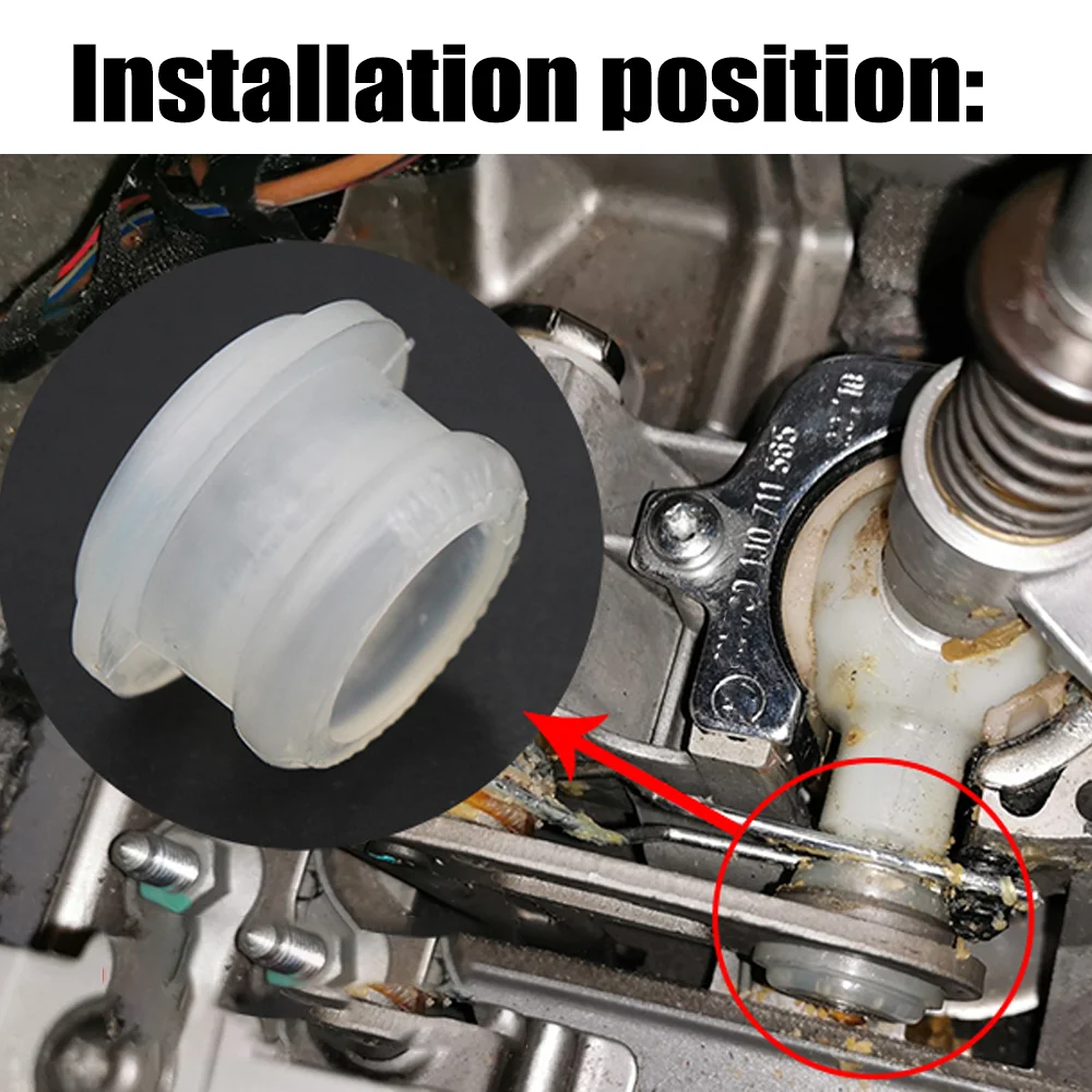 Manual Gear Shift Lever Cable Bushing Repair Kit VW Golf MK4 Polo Bora Gearbox Selector End Linkage Rubber Sleeve 2005 2006 gear shifter gearbox control cable repair kit