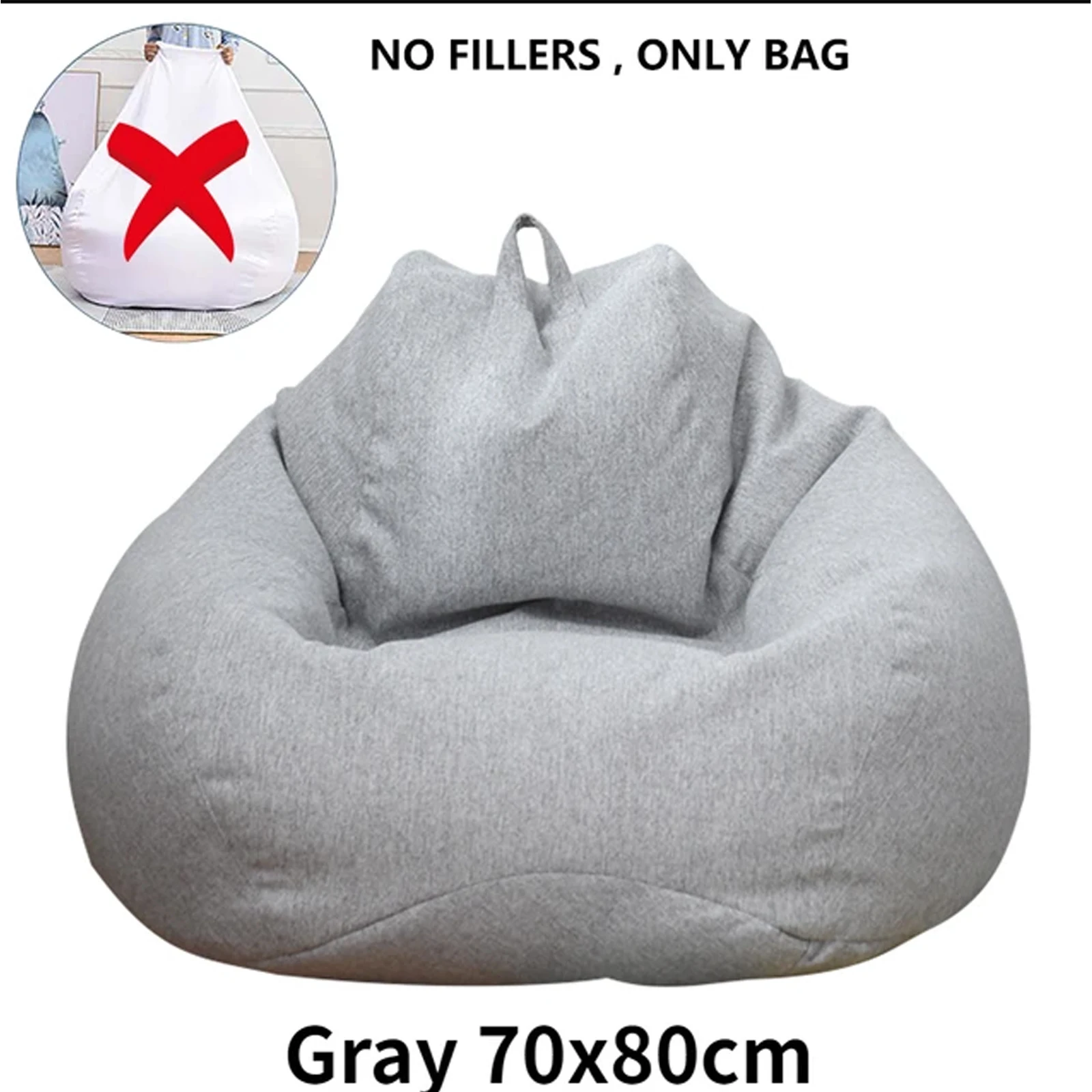 Luxurious Large Bean Bag Lounger Cover - Plush, Comfortable & Stylish Passive Seating Solution