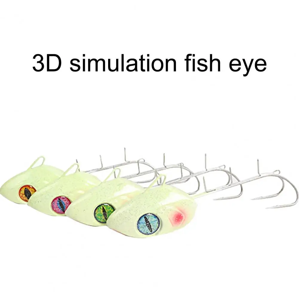 

Creative Fish Head Hook 3D Simulation Fisheye Compact Jig Head Hook Jig Hook Luminous Bait