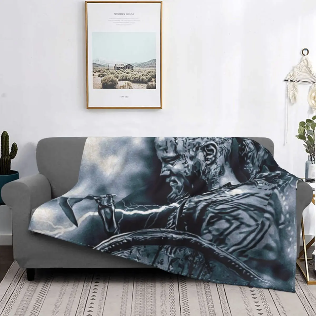 

Ultra-Soft Fleece Ragnar Lothbrok Vikings Throw Blanket Warm Flannel Viking King Blankets for Bedroom Home Sofa Bedspreads