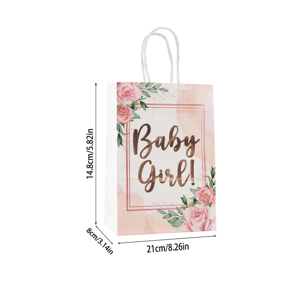 Sacchetto Regalo Rosa Per 6° Compleanno Con Manici Oro E Nastro – 32x11x25 Cm, Ideale Per Feste E Bomboniere Bambina