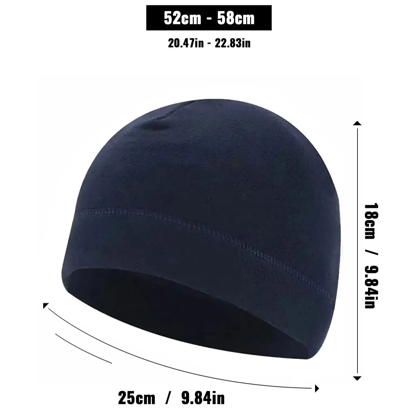 Winter Cycling Cap Windproof Thermal Ski Helmet Liner Running Skiing Motorcycle Earmuffs Hat Outdoors Cycling Helmet Liner
