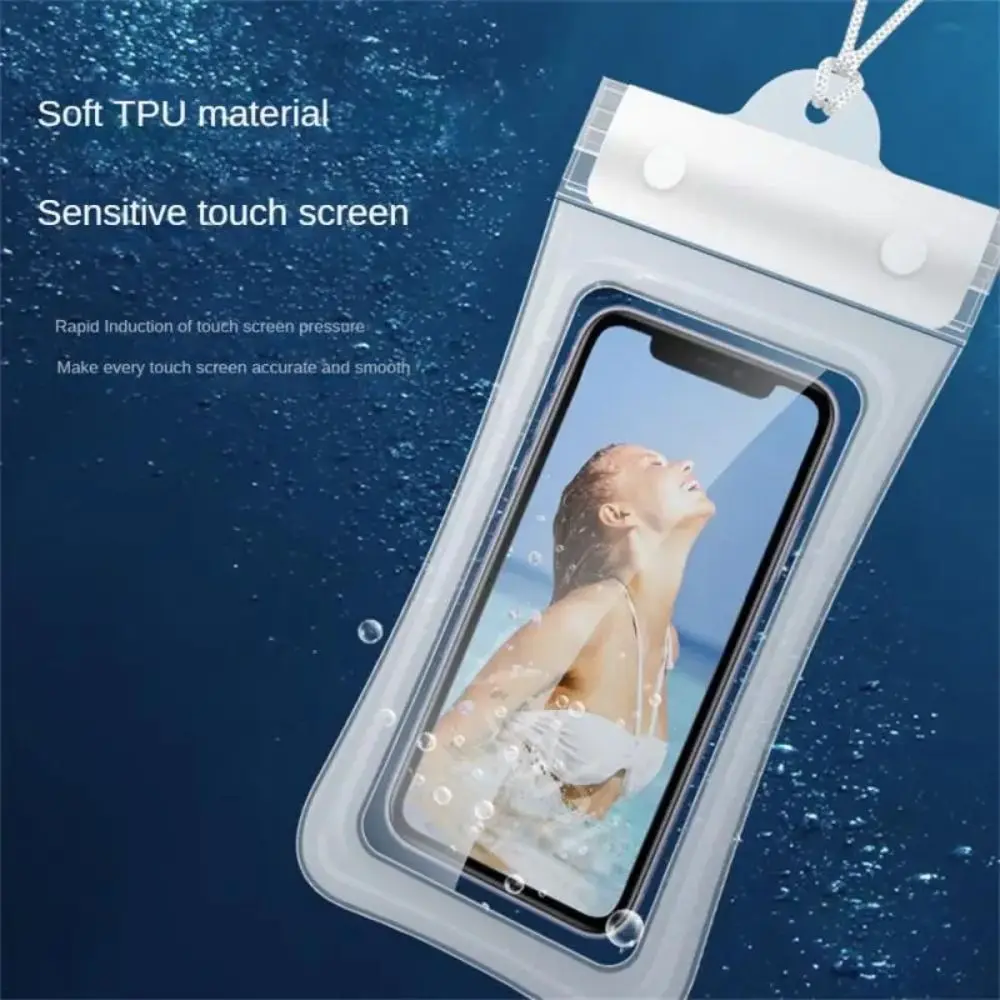Floating Airbag Waterproof Swim Bag Phone Case Protection Hanging Cover Diving Cover Touch Screen Drifting Suitable For Swimming