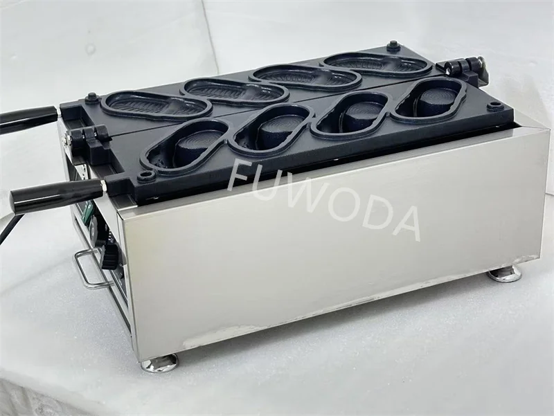 Electric Shoes Shape Waffle Making Machine Non-stick Coating 4pcs Shoe Shaped Bread Maker Baker Commercial S297b1358cd3b490396299d9b22a04b41J