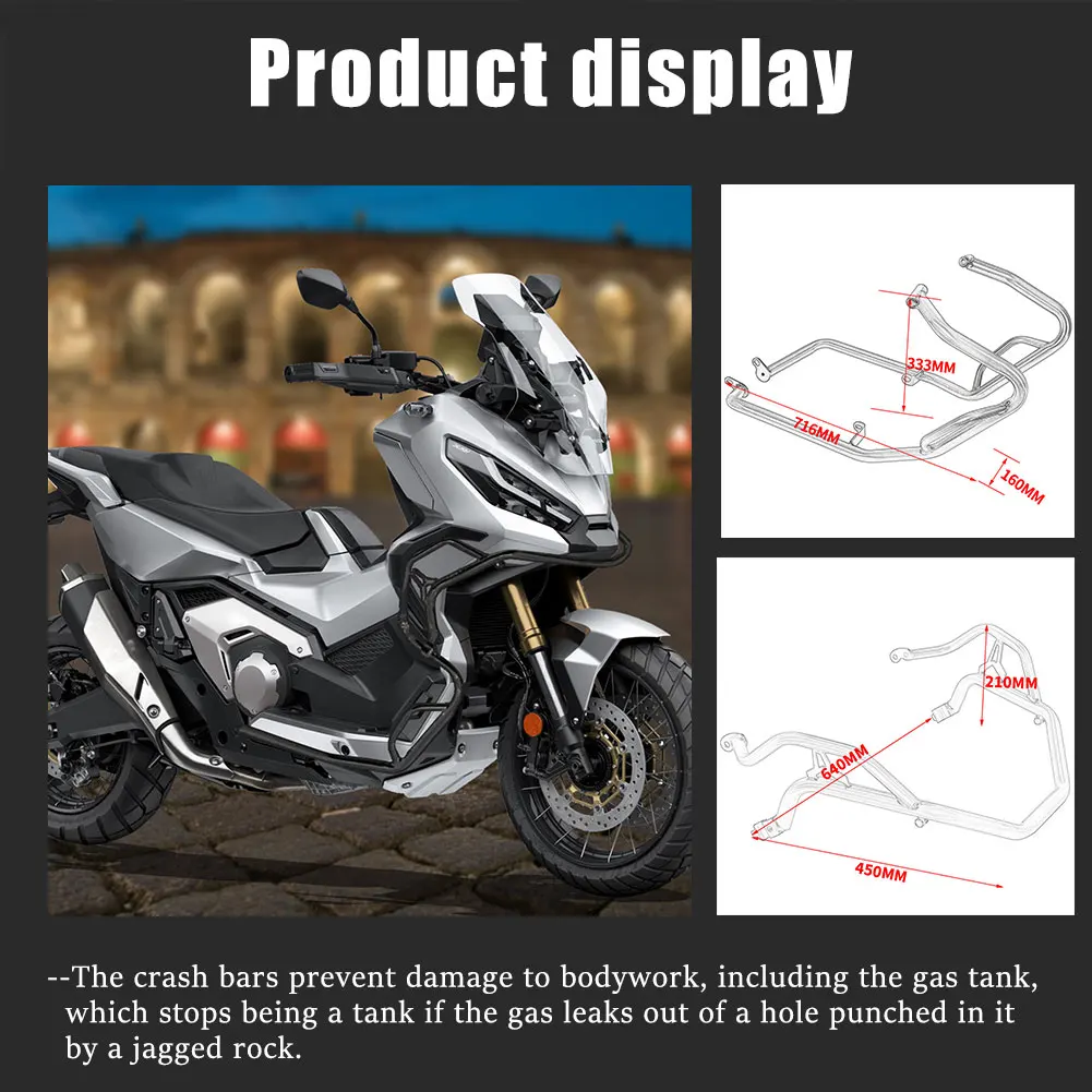 혼다 XADV X-ADV 750 오토바이 엔진 가드 크래시 바 하이웨이 범퍼 (XADV750 X-ADV750 2017-2020년식)