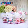 20cm Hello Kitty Plushy Dolls 4pcs/set Sanrio Plush Doll My Melody Plushy Kimono Series Soft Dolls Birthday Gifts For Children 1