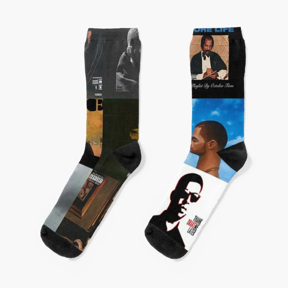 

Drake Album Covers Socks Sports funny gifts christmass gift Ladies Socks Men's