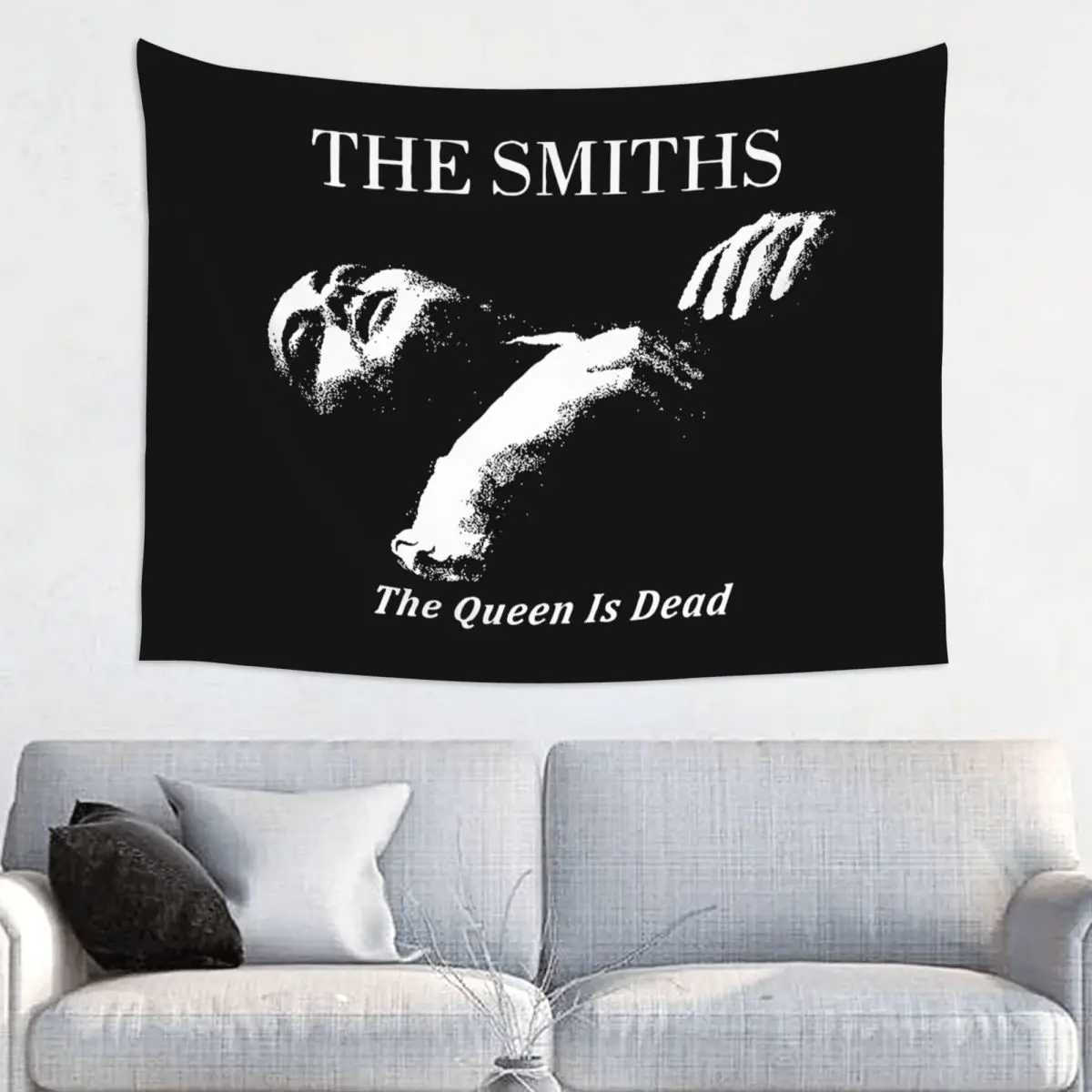 

The Smiths The Queen Is Dead Tapestry Bohemian Fabric Wall Hanging 1980's Rock Wall Decor Yoga Mat Retro Wall Tapestry