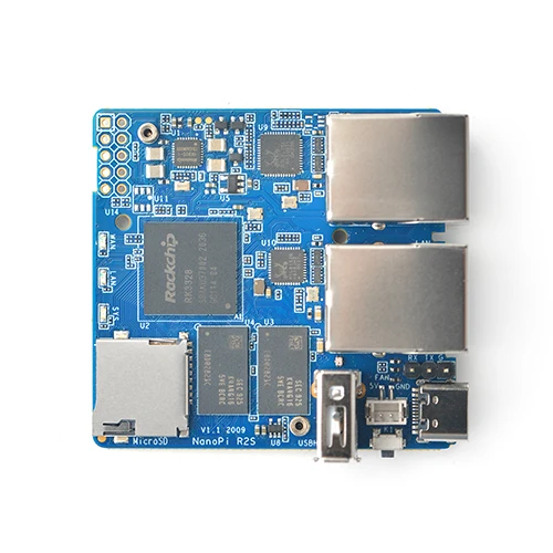FriendlyElec Nanopi R2S Ʈ  ҽ Rockchip RK3328   ,  ⰡƮ Ʈ 1GB  