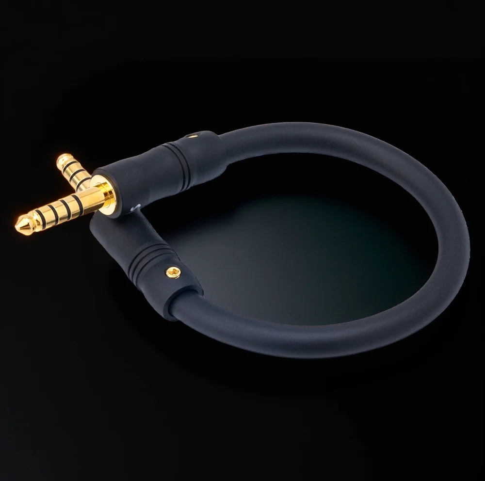 Premium Japan Mogami HiFi OFC Balanced Audio Adapter Cable - Gold Plug, 4.4mm Male to Male
