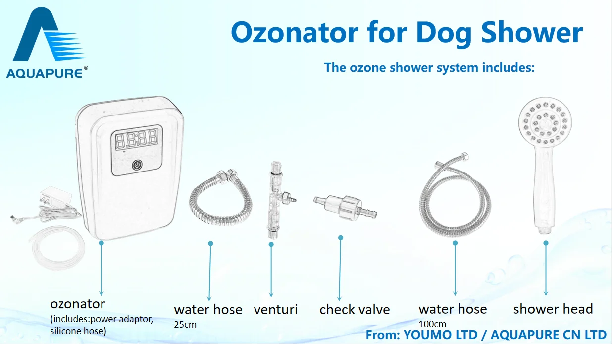 Hydrobath Ozonator System For Dog Shower with Shower Head 3