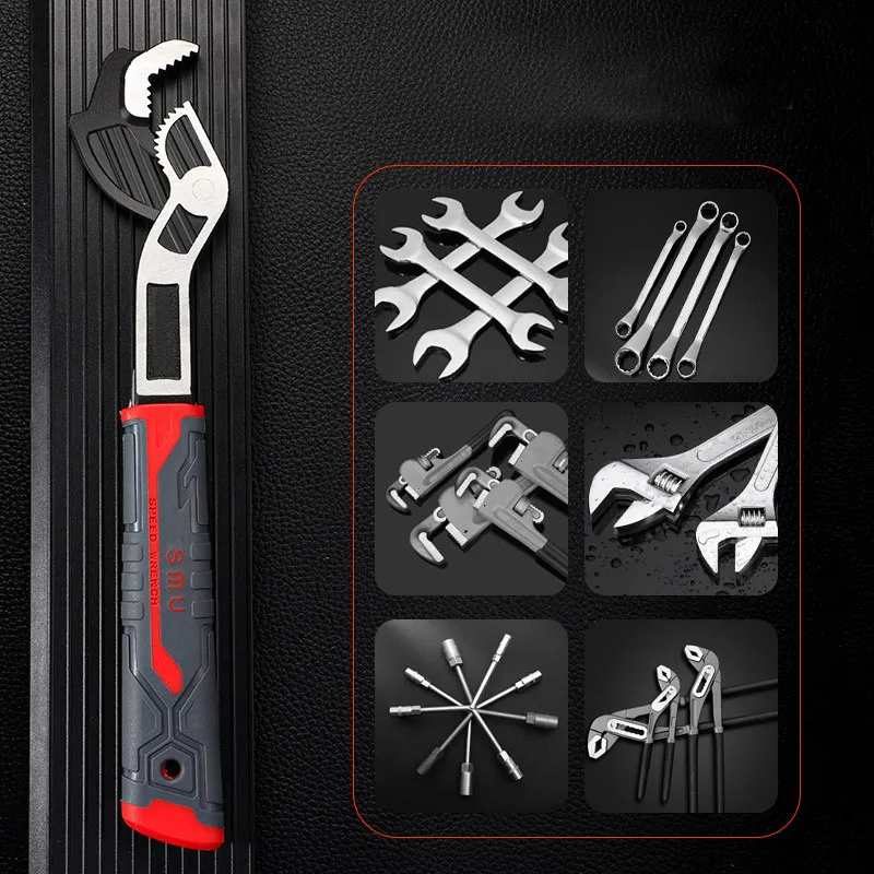 Multi-Purpose Wrench, 6/8/10/12 Inch Industrial Grade Wrench, For Multiple Screws, Quick Self-Locking, Large Opening, Hand Tool