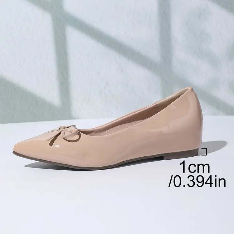 Ballerine donna a punta con fiocco scarpe basse casual comode_voghion.com