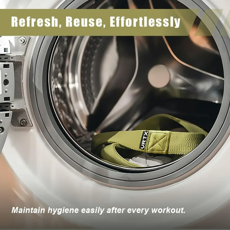 Fabric Resistance Bands for Men & Women | Long Exercise Band for Workout, Stretch, Yoga, Full Body Training | Soft Mesh Cloth, N