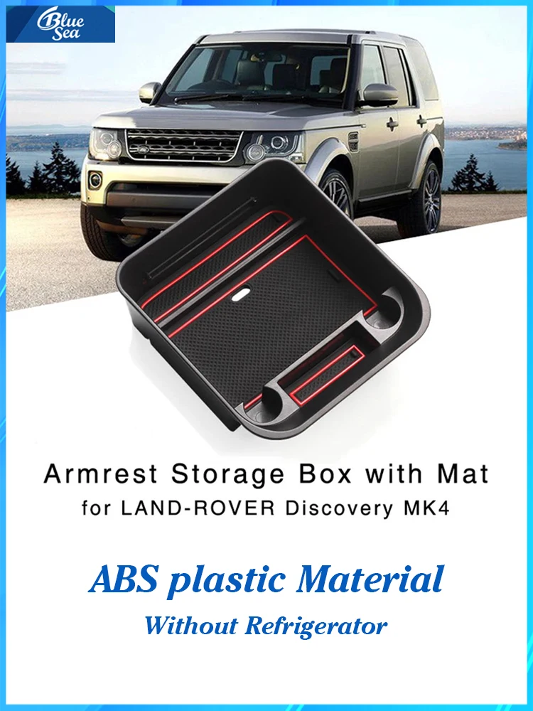 For Land Rover Discovery 4 2010-2016 Car Storage Box Armrest Container Box Organizer Central Auto Interior Accessories