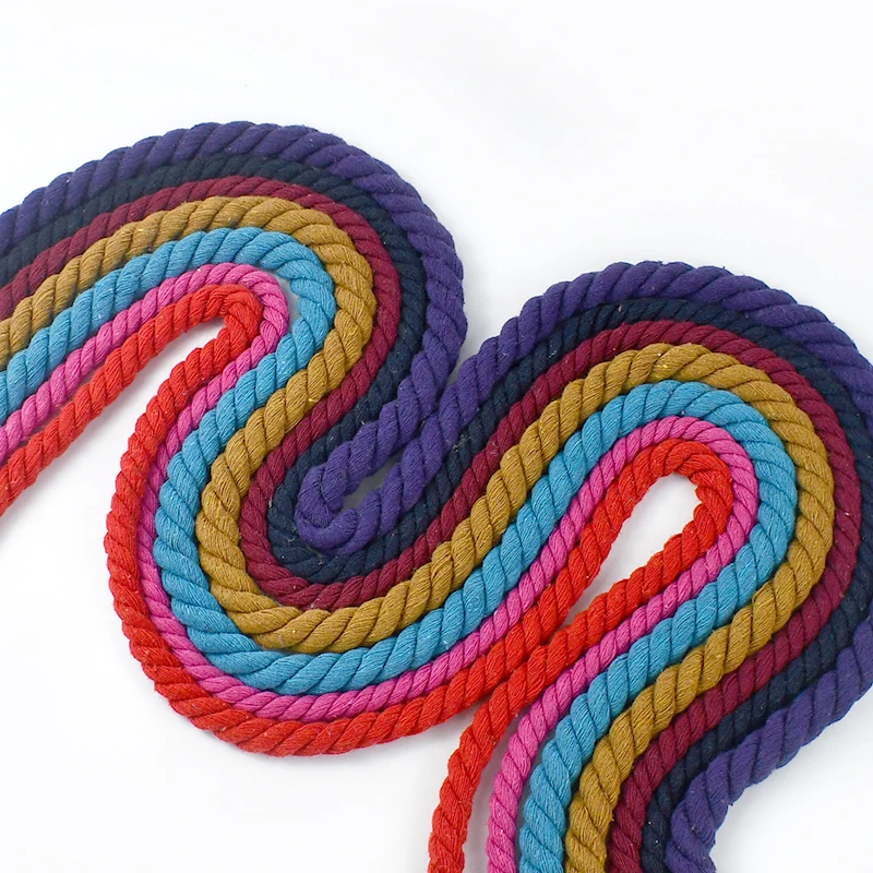 2-Meter Braided Macrame Cotton Rope for DIY Crafts and Sewing Accessories