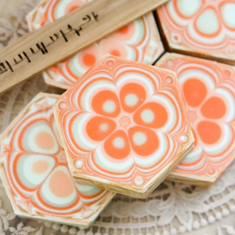 Kaleidoscope Handmade Aromatherapy Soap Flowers Flake Render Cold Making Essential Oil Soap Mold DIY Creative Modeling Mold