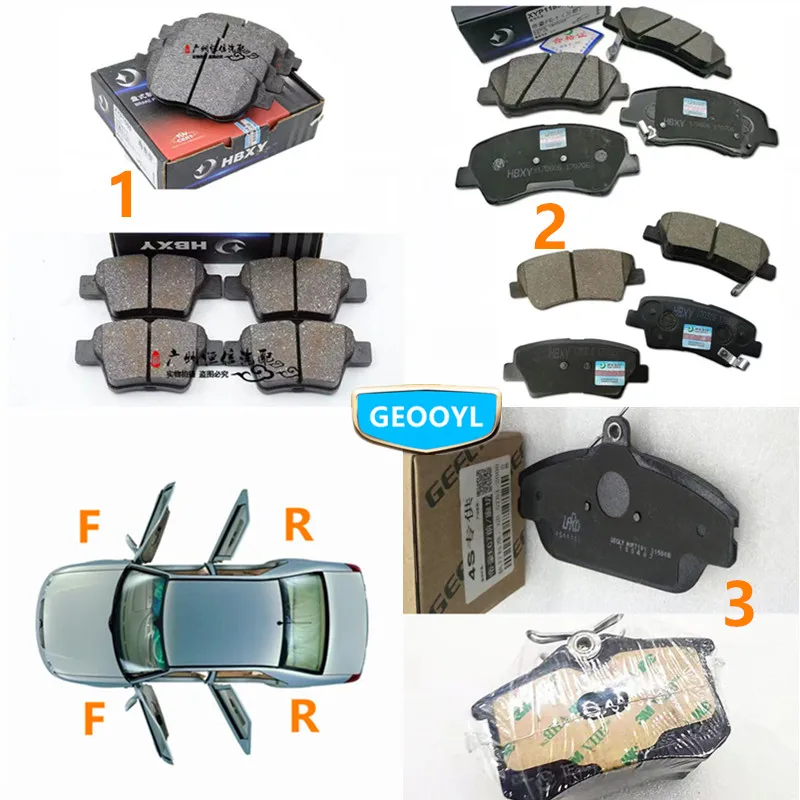 Car Brake Pad,For Geely Emgrand 7 EC7 EC715 EC718 Emgrand7 E7,EC7-RV EC715-RV EC718