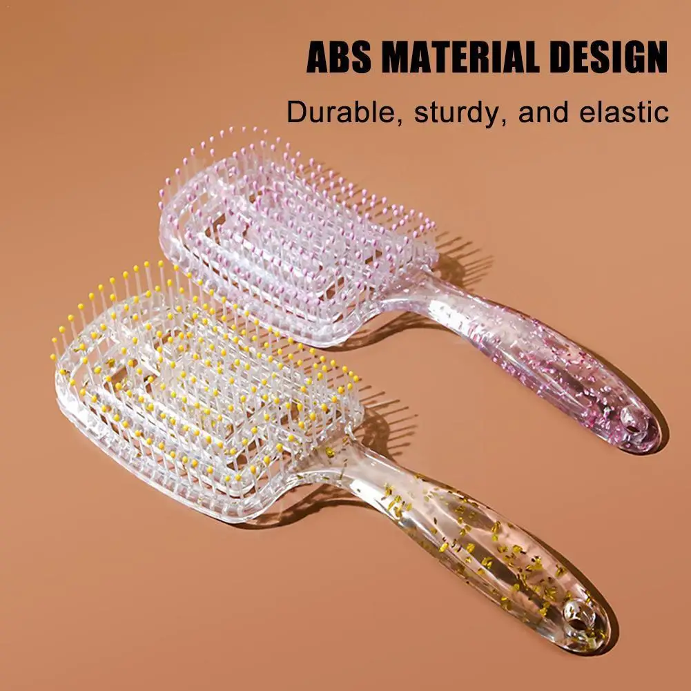 

Прозрачная блестящая противомоскитная кожа пластиковые ребра ажурные пушистые волосы Парикмахерские Женские аксессуары расческа прямые кудрявые стиль E8S1