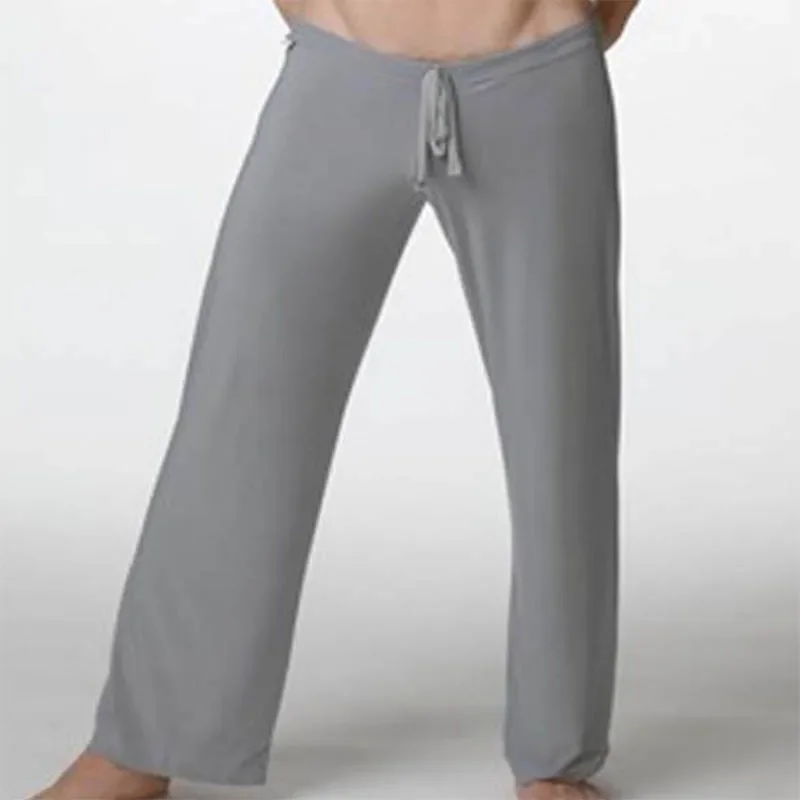 Trousers Men Soft Silky Sexy Yoga Sport Fitness Breathable Leggings