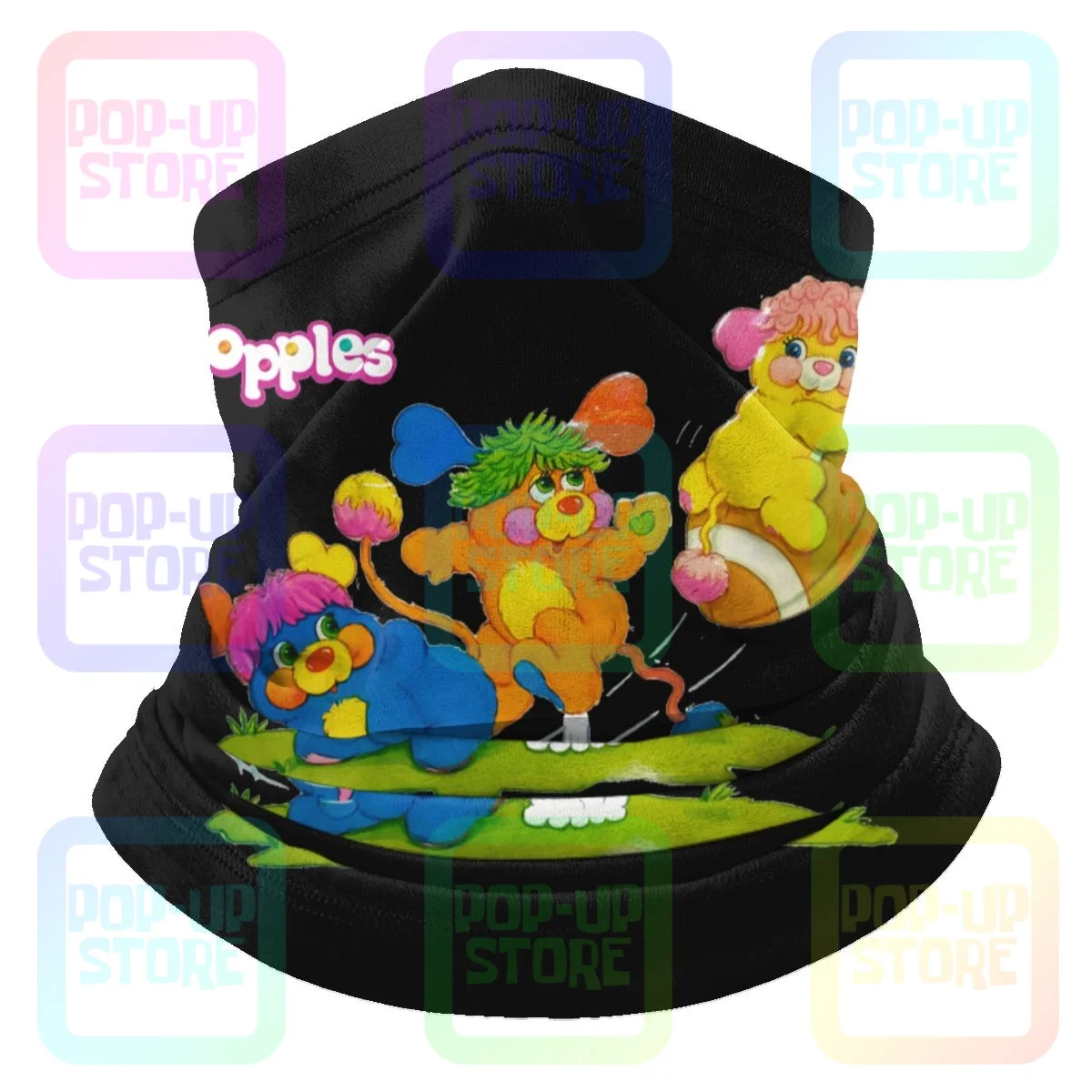 Popples 80S Cartoon Microfiber Neck Gaiter Bandana Scarf Hiking Fishing High Quality
