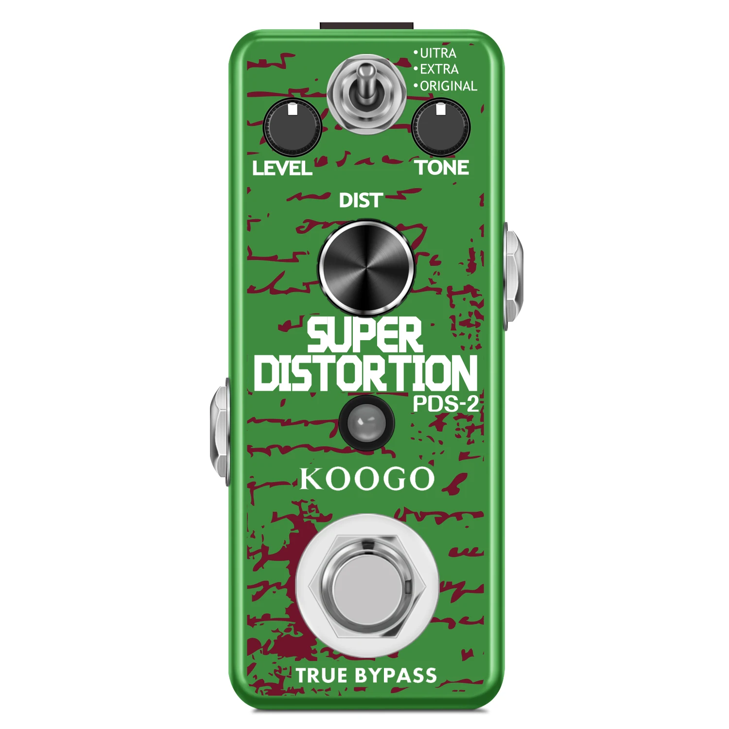 Koogo LEF-301D 디스토션 IV 기타 이펙트 페달, 킬러 슈퍼 디스트 톤, 트루 바이패스 로윈 LEF-301D 디스토션 IV Gu Koogo LEF-301D 디스토션 IV 기타 이펙트 페달, 킬러 슈퍼 디스트 톤, 트루 바이패스 로윈 LEF-301D 디스토션 IV Gu