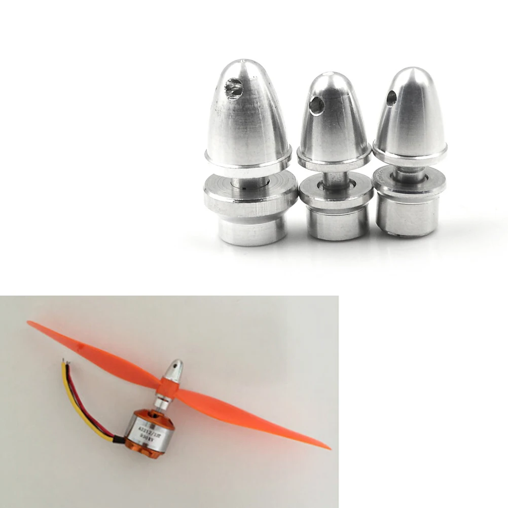 Trois adaptateurs d'hélice RC en aluminium pour moteur sans balais, tailles 3mm, 3.17mm et 4mm