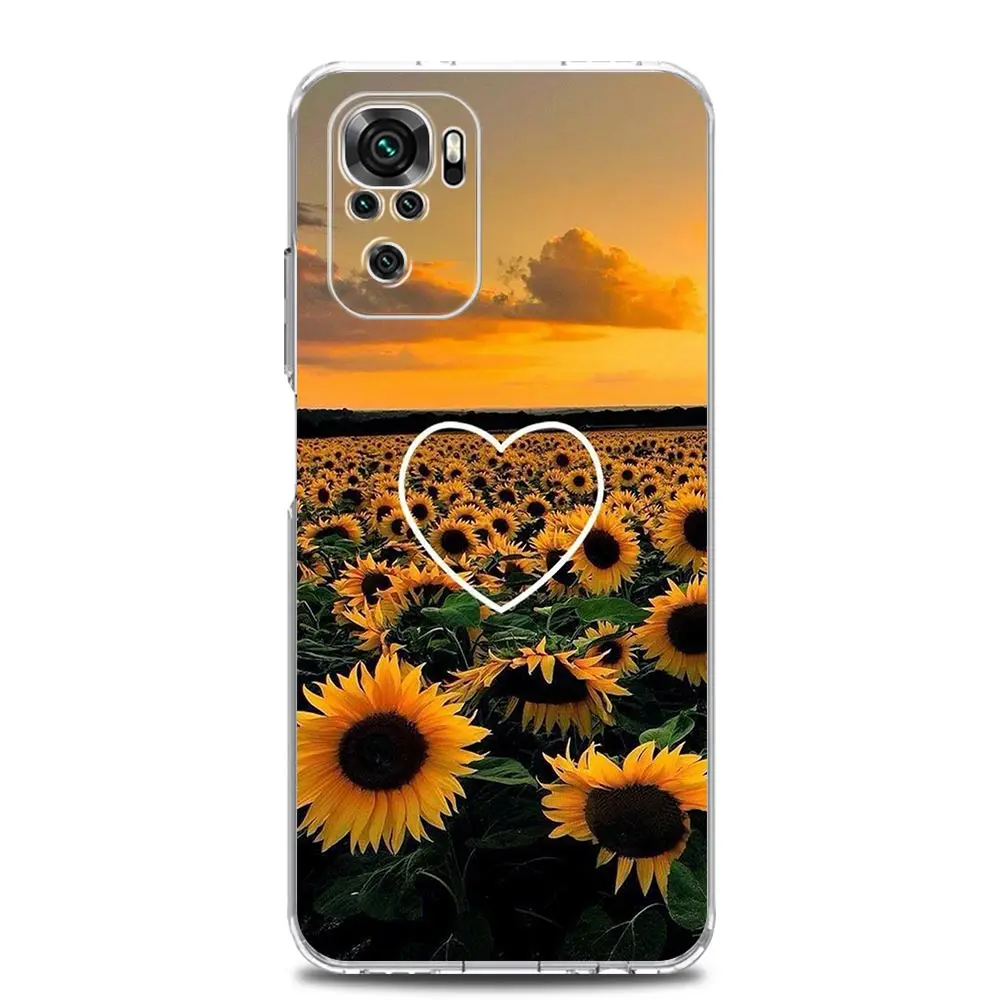 Sunflower Yellow Soft TPU Phone Case Cover
