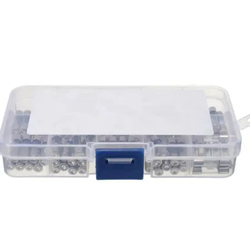 Electrical Fuse Kit 100Pcs/Box 5x20mm Fast-blow Glass Fuse Assorted