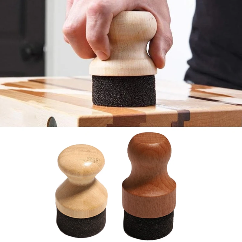 

1pcs Cutting Board Wax Applicator Round Wood Applicator For Wood Cutting Boards, Butcher Blocks, Cutlery