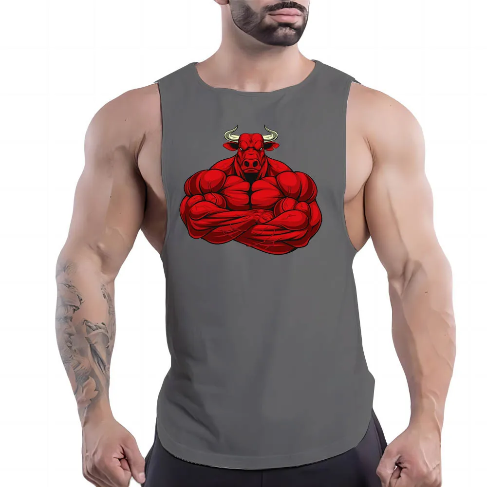 

Leisure Sleeveless Shirt Basketball Outdoor Fashion Breathable Four Seasons Quick Dry Y2k Sport Fnaf Gym Clothing Men Tank Top