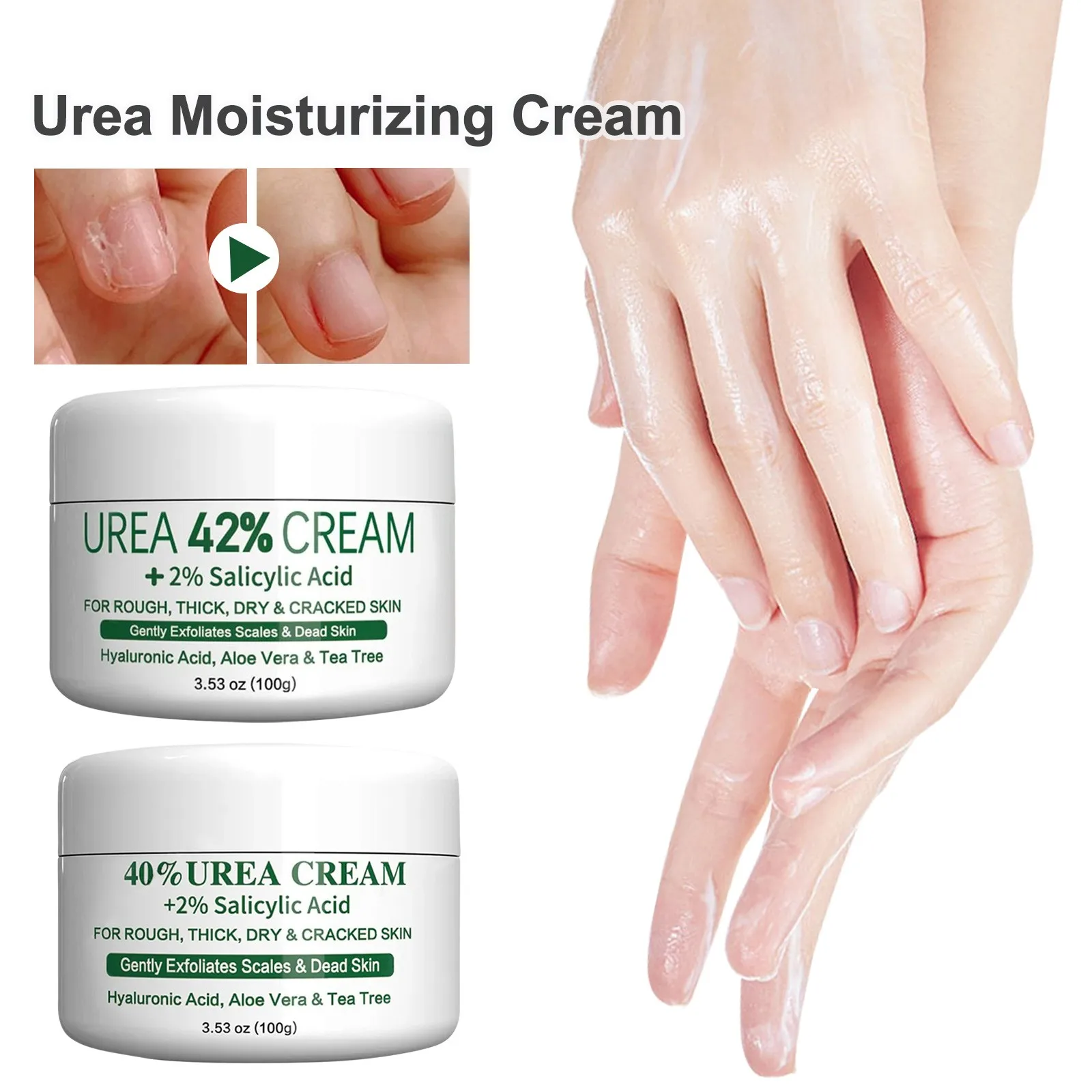 Urea Plus Salicylic Moisturizing For Dry And Cracked Heels Feet Knees Elbows Hands Feet Dead Skin Cuticle Callus Remover Cuticle skin care products