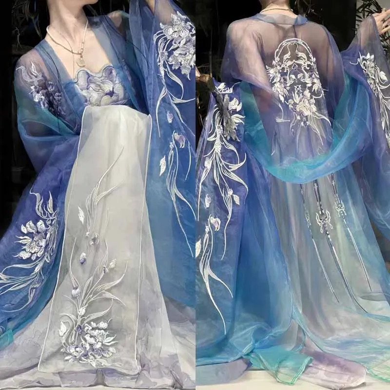 princess polly baby blue dress Betty Dress Bibi Rose Clematis - Nipped Waist Gathered Dress main image 0