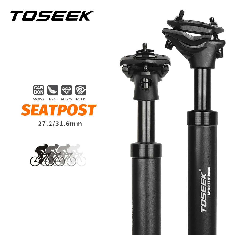 TOSEEK MTB Seatpost Suspension Dropper 27.2 Bicycle Seat tube Hanging