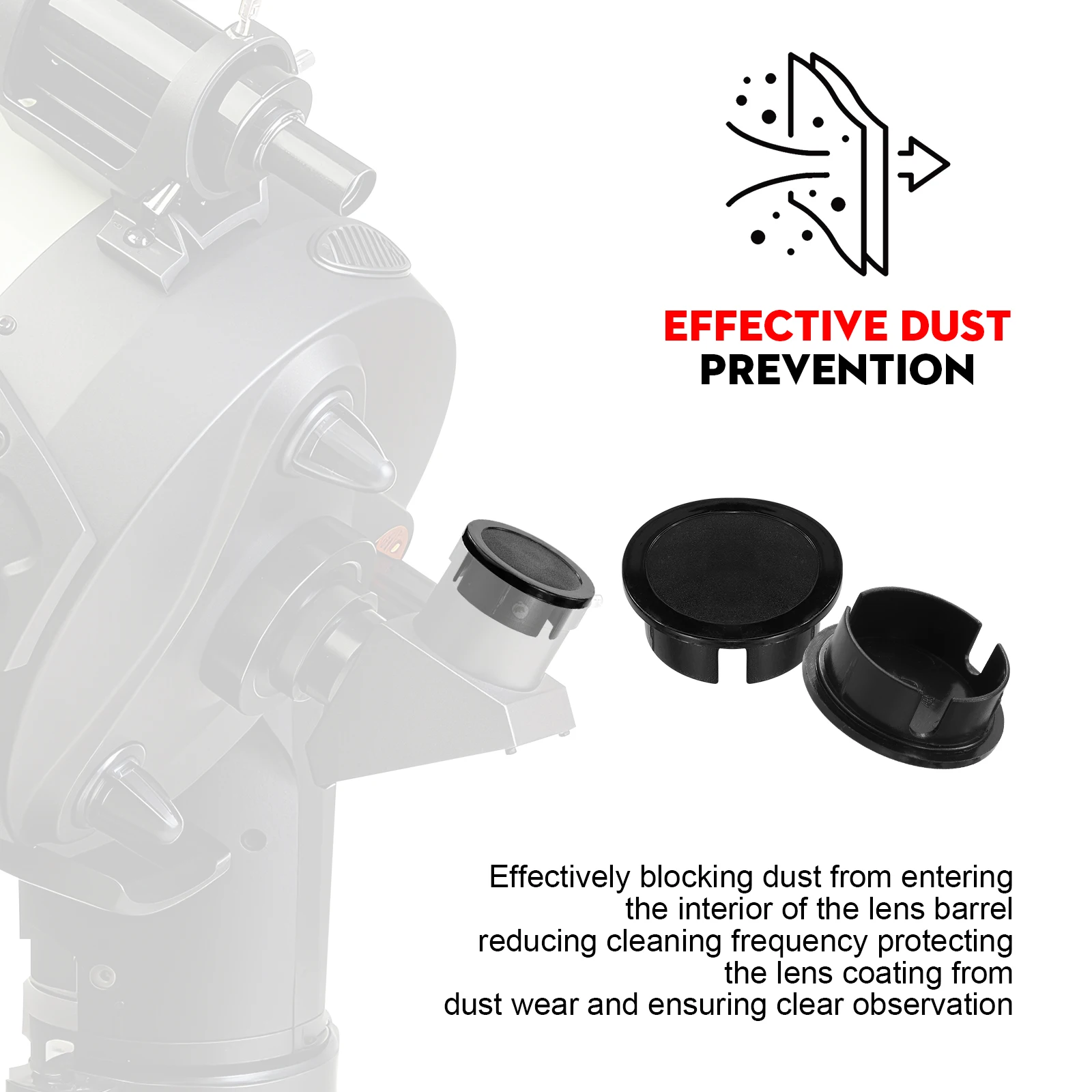 Universal Telescope Dust Cap - Anti-Dust/Moisture Protective Cover