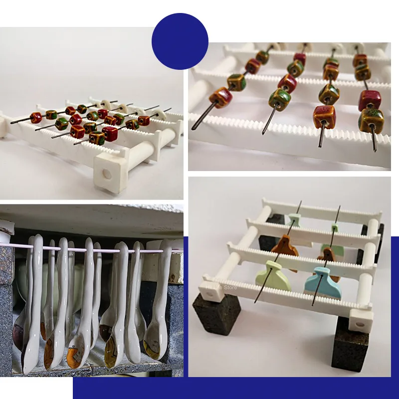 Pottery Clay Reusable Hanging Burning Holder Bracket Ceramic Porcelain Bead Pendant Kiln Tools Tungsten Wire Hanging Burning Rod polymer clay tools pottery tools clay sculpting tools pottery sculpting tools clay craft tool tungsten wire jewelry hanging burning tool