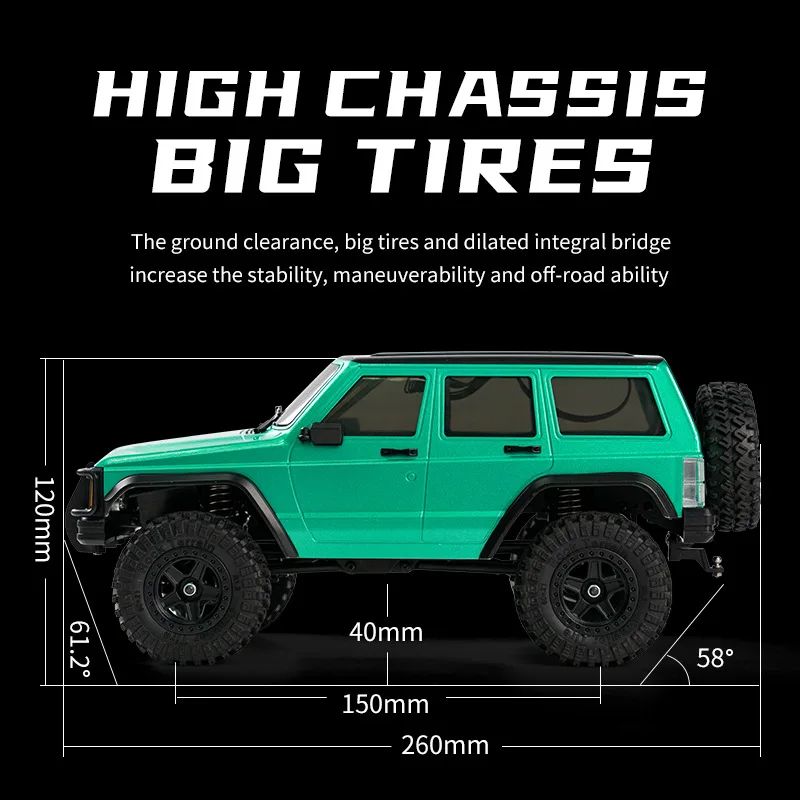 Jjrc Four Wheel Drive Suspension Full Scale Climbing Remote Control Vehicle Simulation Multi Terrain Off Road Vehicle Toy Model 4