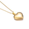 Love Heart Photo Locket Charm Pendant Necklace Stainless Steel Blank Memory DIY Openable Jewelry For Men Women Gifts 6