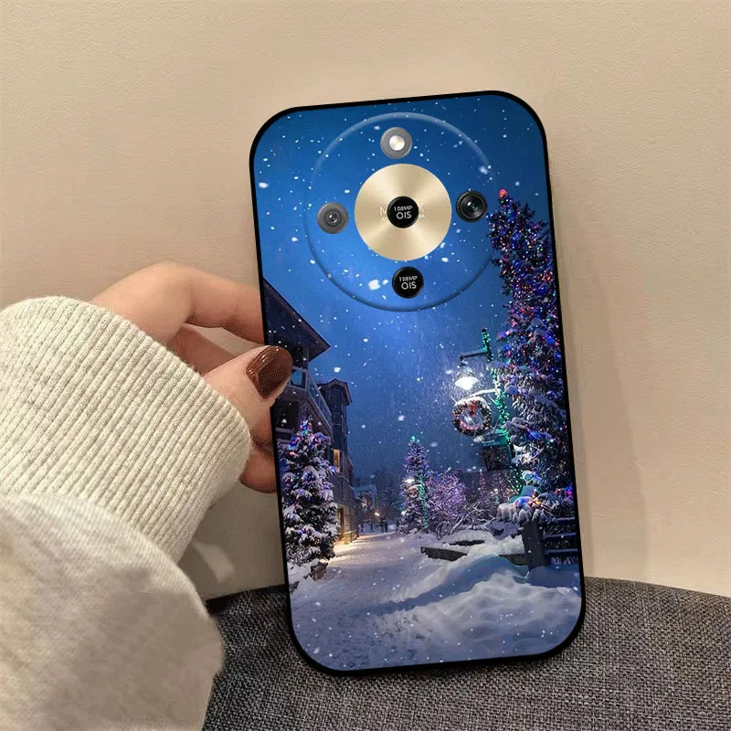 Christmas Painted Soft TPU Silicone Phone Case Cover - Holiday Design