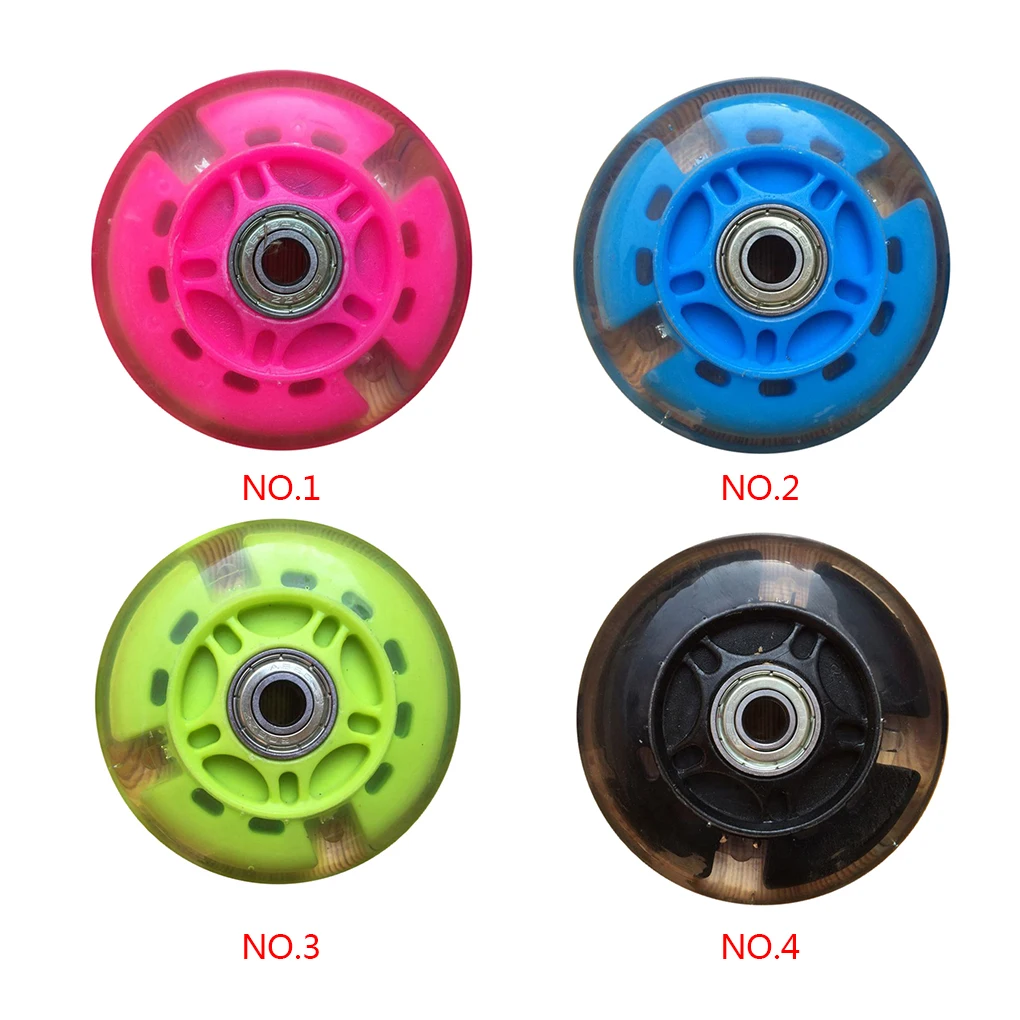

2pcs Scooter Speed Skating PU Wheel Children Skates Roller Kids Bike Lighting Flashing Wheel Replacement